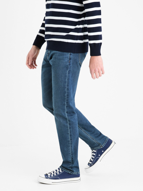 Celio Blaue Herrenjeans Straight Fit Celio Stlmaille