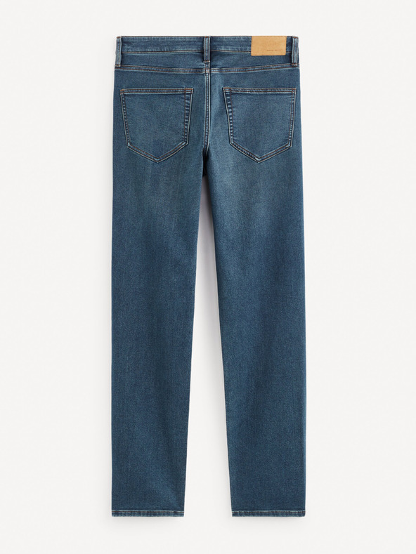 Celio Blaue Herrenjeans Straight Fit Celio Stlmaille