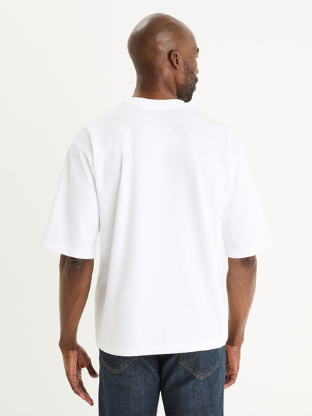Celio Weißes Herren-T-Shirt Celio Gehem