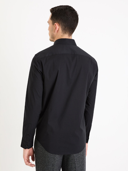 Celio Schwarzes Herrenhemd Celio Masantalrg