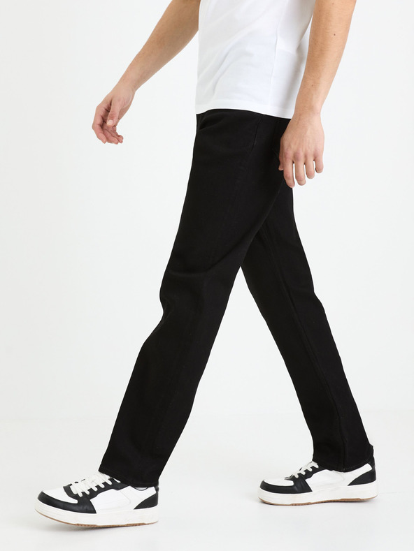 Celio Schwarze Herrenjeans Straight Fit Celio C15