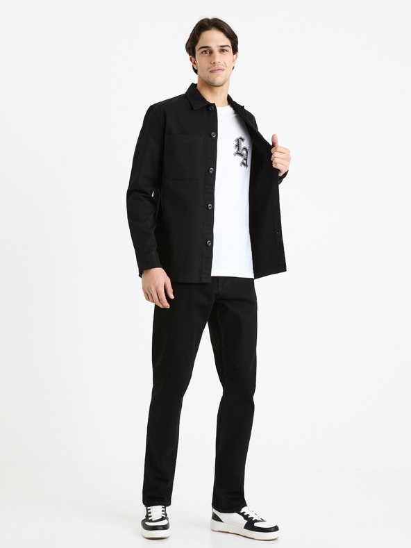 Celio Schwarze Herrenjeans Straight Fit Celio C15