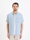Celio Hellblaues Herren Leinenhemd Celio Damarlin