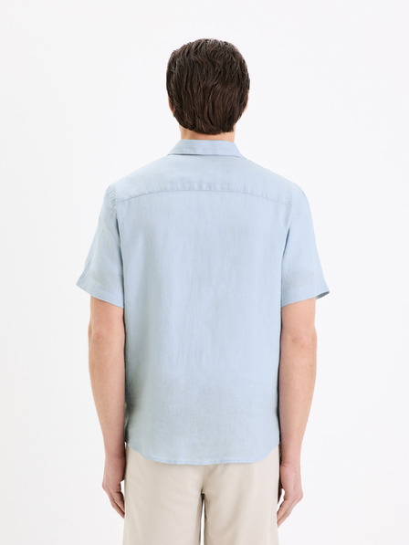 Celio Hellblaues Herren Leinenhemd Celio Damarlin