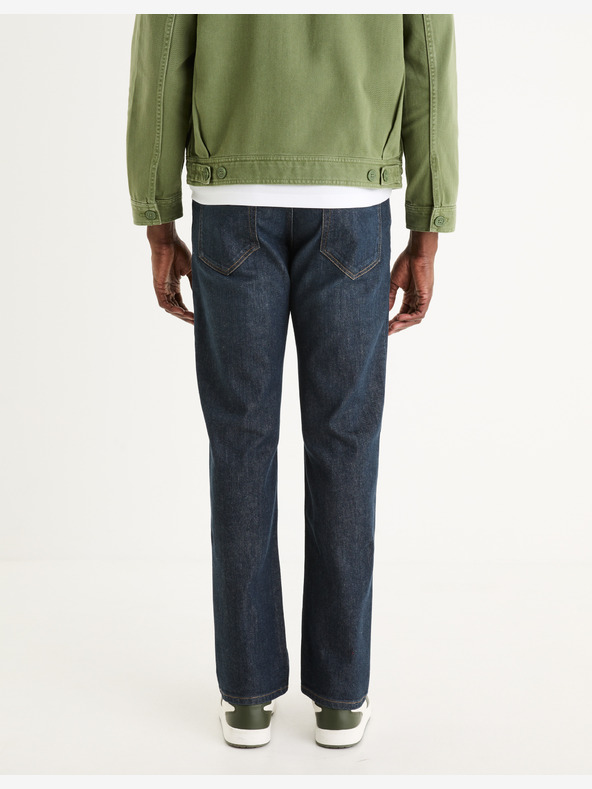 Celio Dunkelblaue Herrenjeans Celio C5 Straight Fit