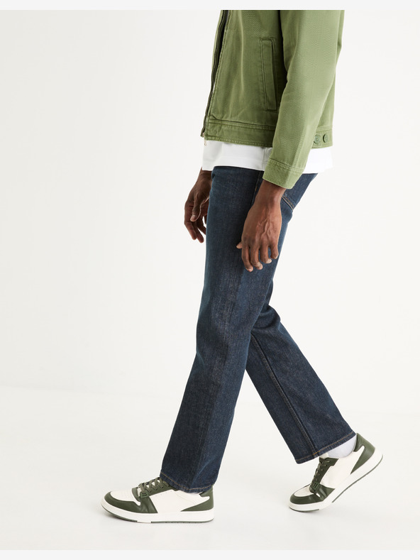 Celio Dunkelblaue Herrenjeans Celio C5 Straight Fit