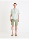 Celio Grüne Herren-Leinen-Shorts Celio Dolinusbm
