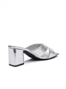 Orsay Silberne Damen-Pantoffeln mit Absatz ORSAY
