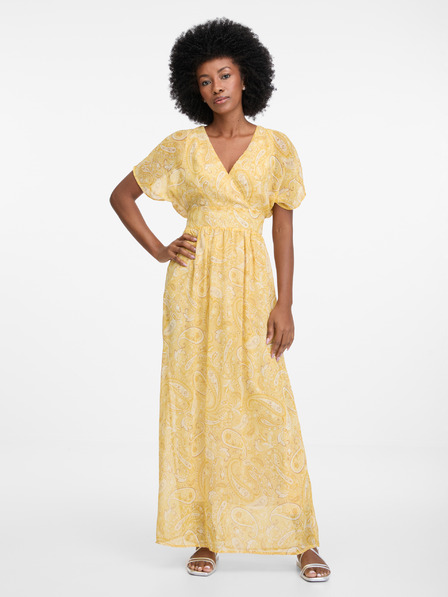Orsay Gelbes Damen Maxikleid ORSAY