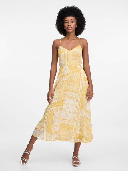 Orsay Gelbes Midikleid ORSAY