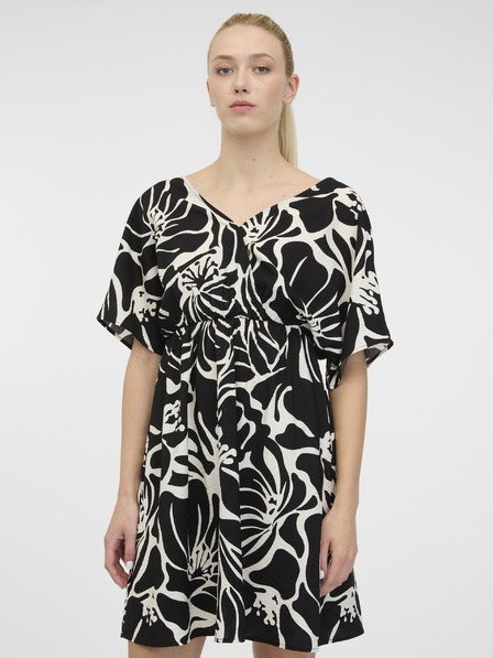 Orsay Schwarzes kurzes Damenkleid ORSAY