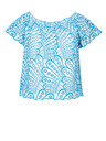 Orsay Blaue gemusterte Damenbluse ORSAY