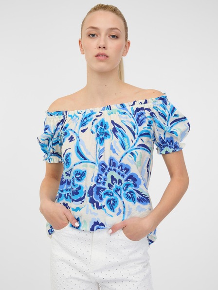 Orsay Blaue Bluse ORSAY