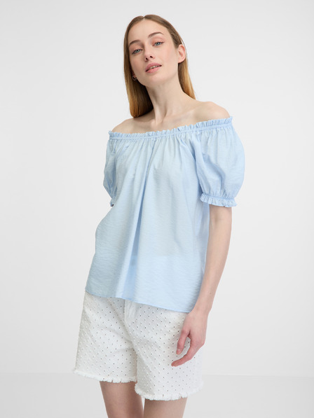 Orsay Hellblaue Damen Bluse ORSAY