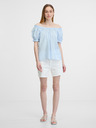 Orsay Hellblaue Damen Bluse ORSAY