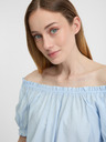 Orsay Hellblaue Damen Bluse ORSAY