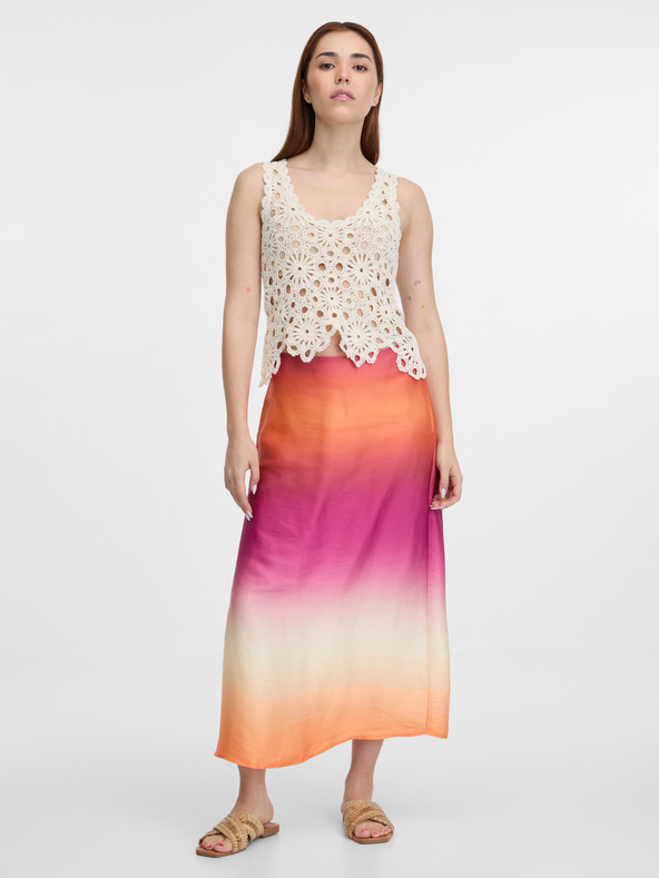 Orsay Cremefarbenes Damen-Häkeltop ORSAY