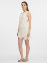 Orsay Cremefarbenes knielanges Damenkleid ORSAY