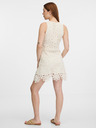 Orsay Cremefarbenes knielanges Damenkleid ORSAY