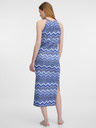 Orsay Blaues gemustertes Damenkleid ORSAY