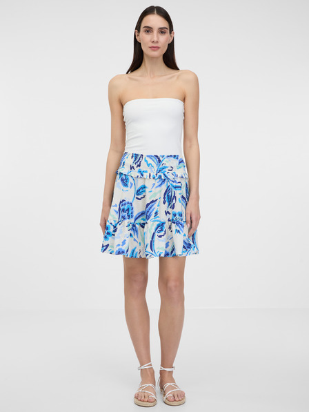 Orsay Blauer Damen-Blumenrock ORSAY