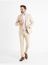 Celio Beige Herrenblazer schmal Celio Buamaury