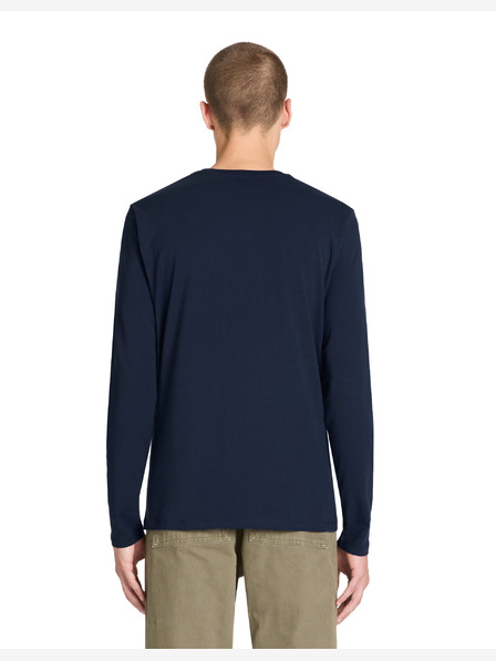 Celio Dunkelblaues Herren-Langarm-T-Shirt Celio Julesflash