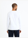 Celio Weißes Herren Langarmhemd Celio Fabeille2 regular