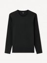 Celio Schwarzes langärmeliges Herrenhemd Celio Gehair