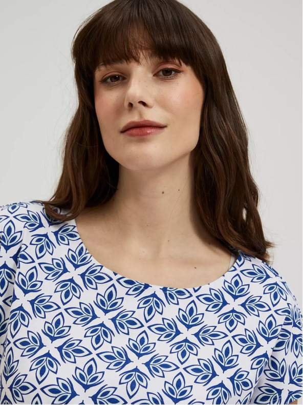 Moodo Damen-T-Shirt mit Ornamenten Moodo