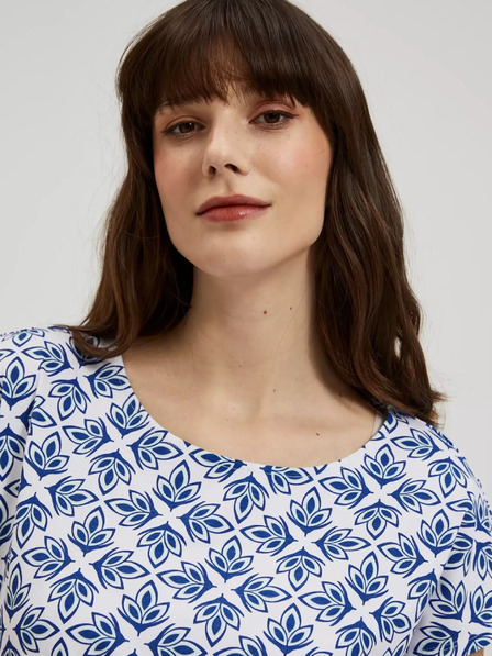 Moodo Damen-T-Shirt mit Ornamenten Moodo