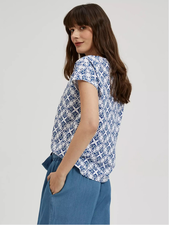 Moodo Damen-T-Shirt mit Ornamenten Moodo