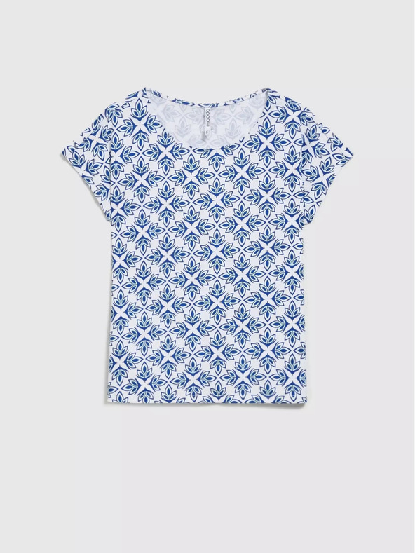 Moodo Damen-T-Shirt mit Ornamenten Moodo