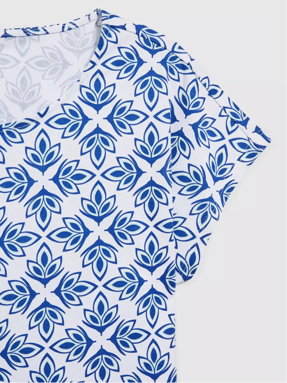 Moodo Damen-T-Shirt mit Ornamenten Moodo