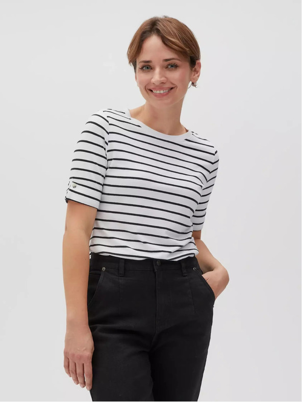 Moodo Gestreiftes Damen-T-Shirt Moodo