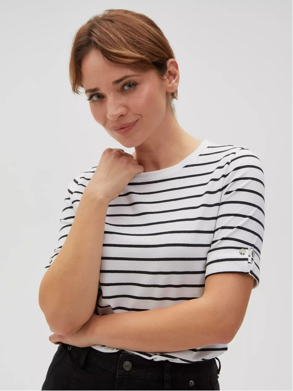 Moodo Gestreiftes Damen-T-Shirt Moodo