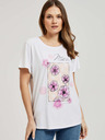 Moodo Damen T-Shirt mit Blumendruck Moodo