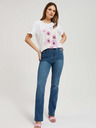 Moodo Damen T-Shirt mit Blumendruck Moodo
