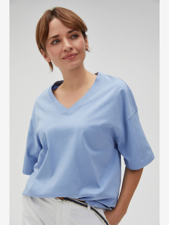 Moodo Hellblaues Damen Moodo T-Shirt