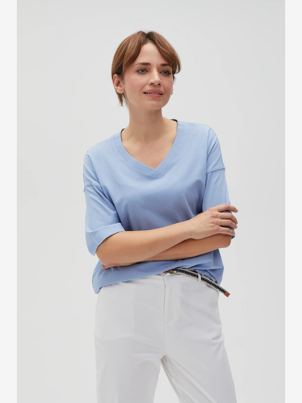 Moodo Hellblaues Damen Moodo T-Shirt