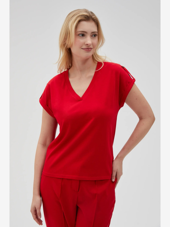 Moodo Rotes Damen-T-Shirt Moodo