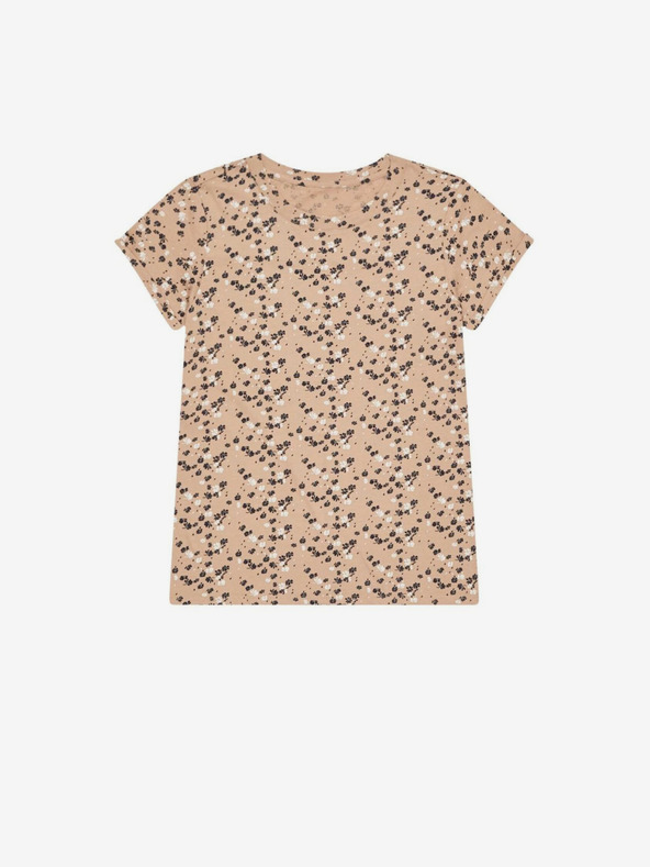 Moodo Moodo Beige Gemustertes Damen-Shirt