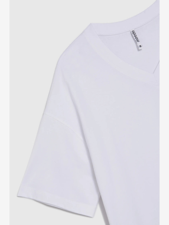 Moodo Weißes Damen-T-Shirt Moodo