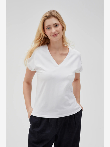 Moodo Weißes Damen-T-Shirt Moodo