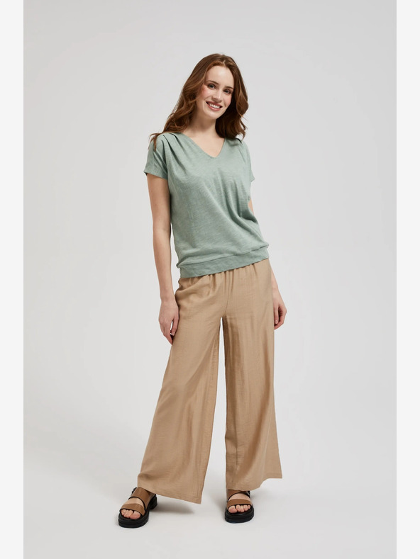 Moodo Grünes Kurzarm-T-Shirt Moodo