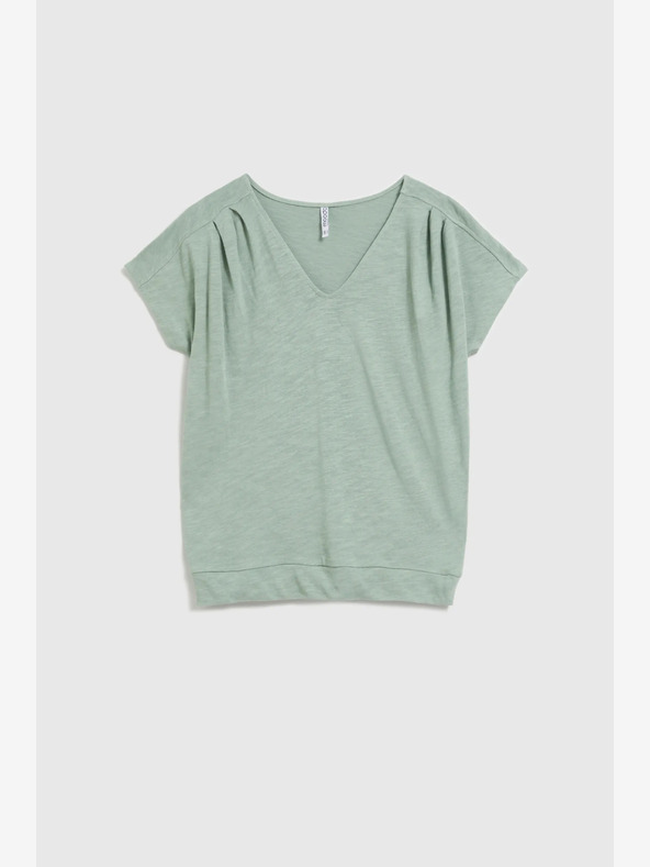 Moodo Grünes Kurzarm-T-Shirt Moodo