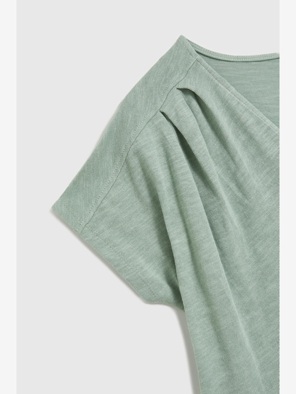 Moodo Grünes Kurzarm-T-Shirt Moodo