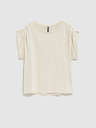 Moodo Cremefarbenes Damen-Shirt Moodo