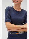 Moodo Dunkelblaues Damen T-Shirt Moodo