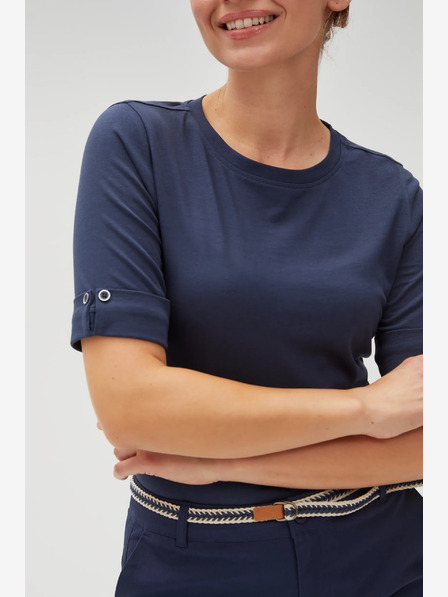 Moodo Dunkelblaues Damen T-Shirt Moodo